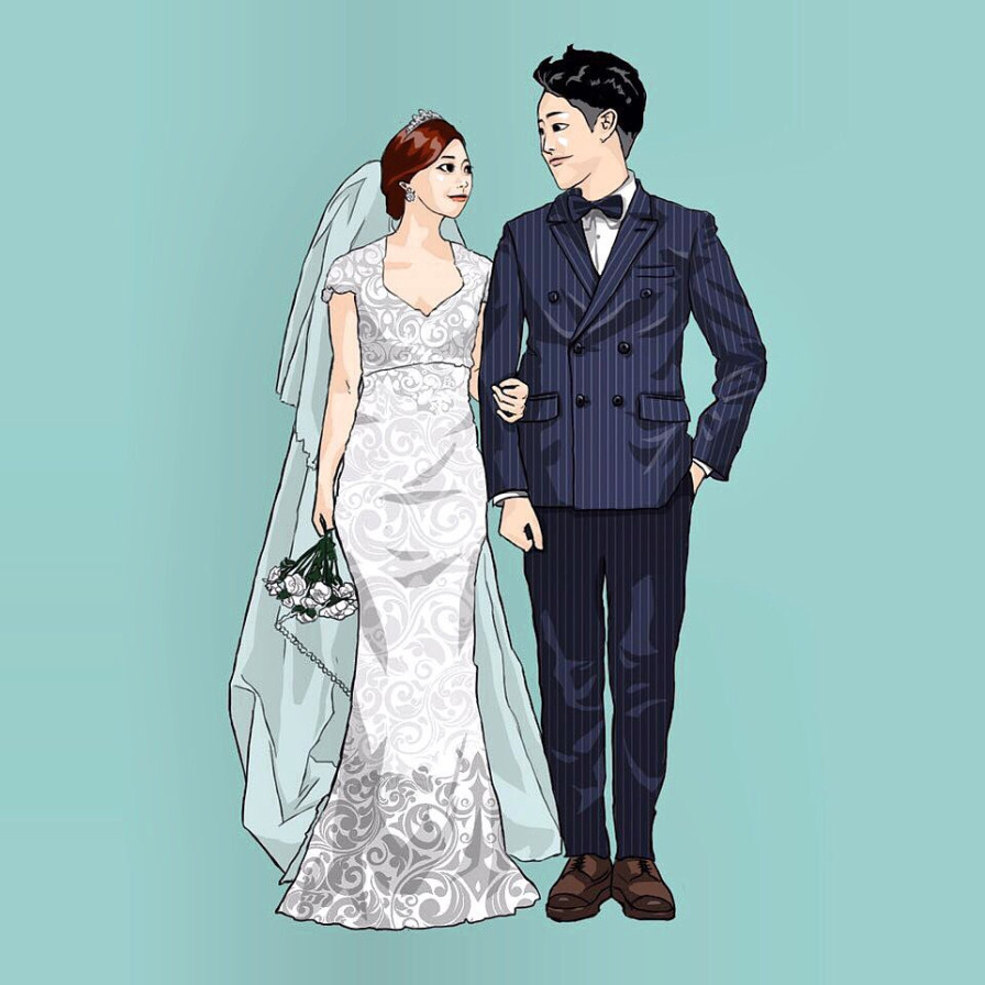 결혼식일러스트